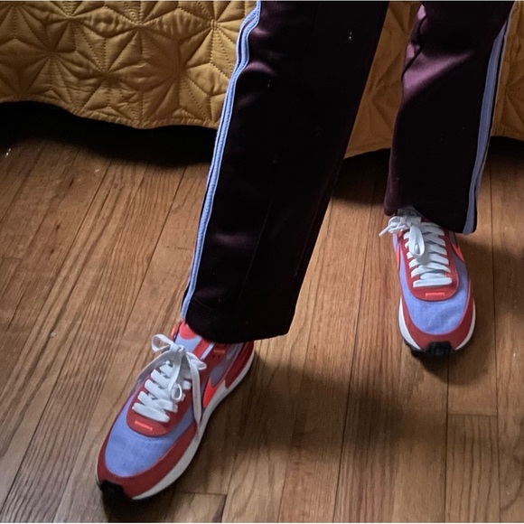 Nike Waffle Ones in Purple and Neon Orange - Picture 4 of 6